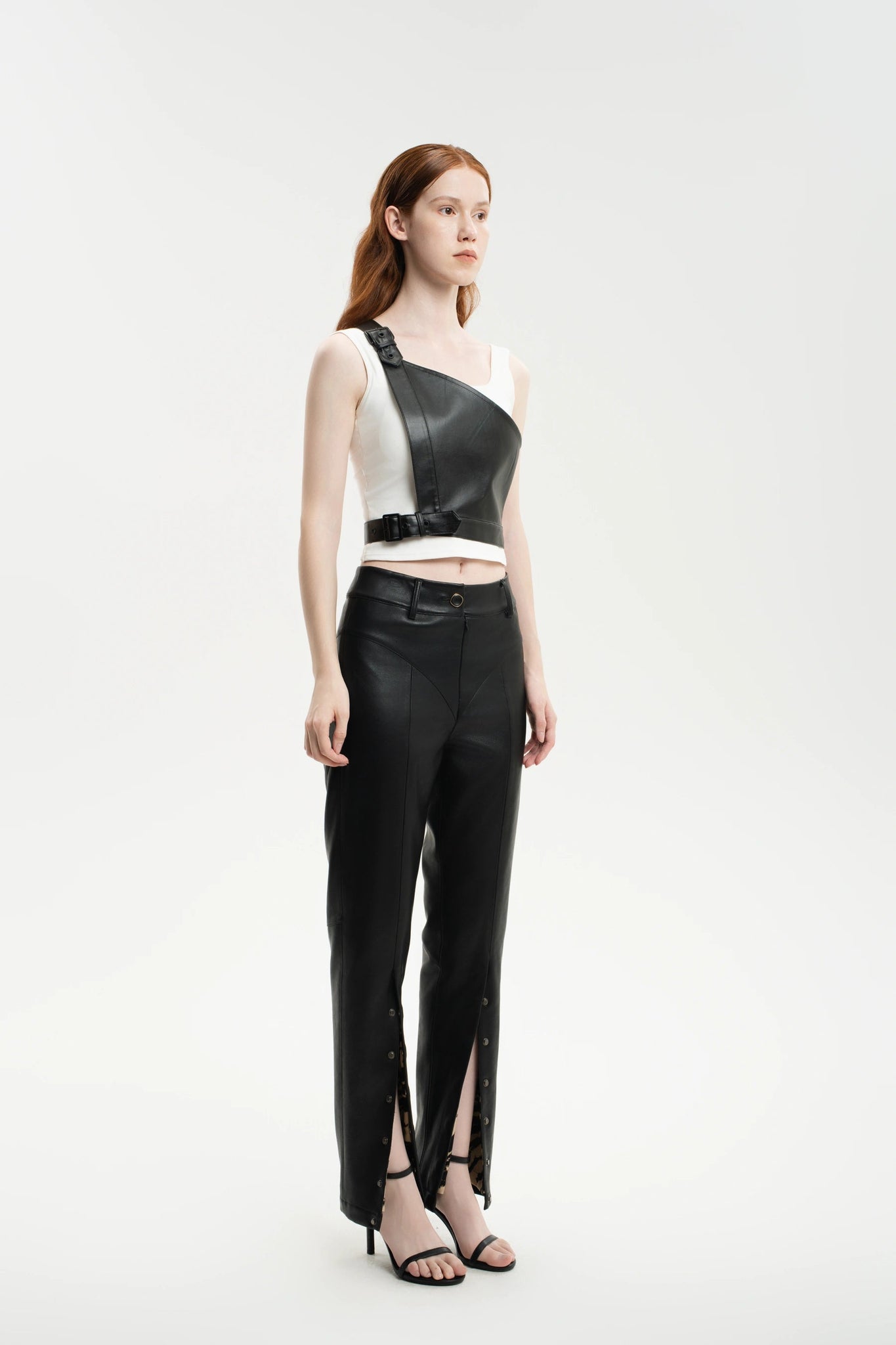 Urban Edge PU Patchwork Pants