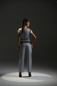 Grey Structured Suit with Pants - Limited Capsule