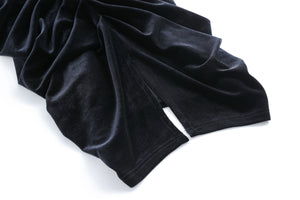 Asymmetric Velvet Dress