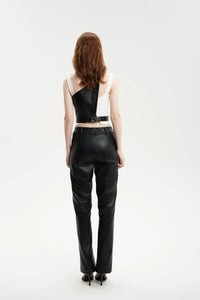 Urban Edge PU Patchwork Pants