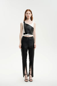Urban Edge PU Patchwork Pants