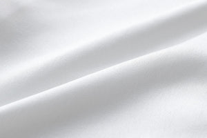 White Hand-Sewn Slit Trousers
