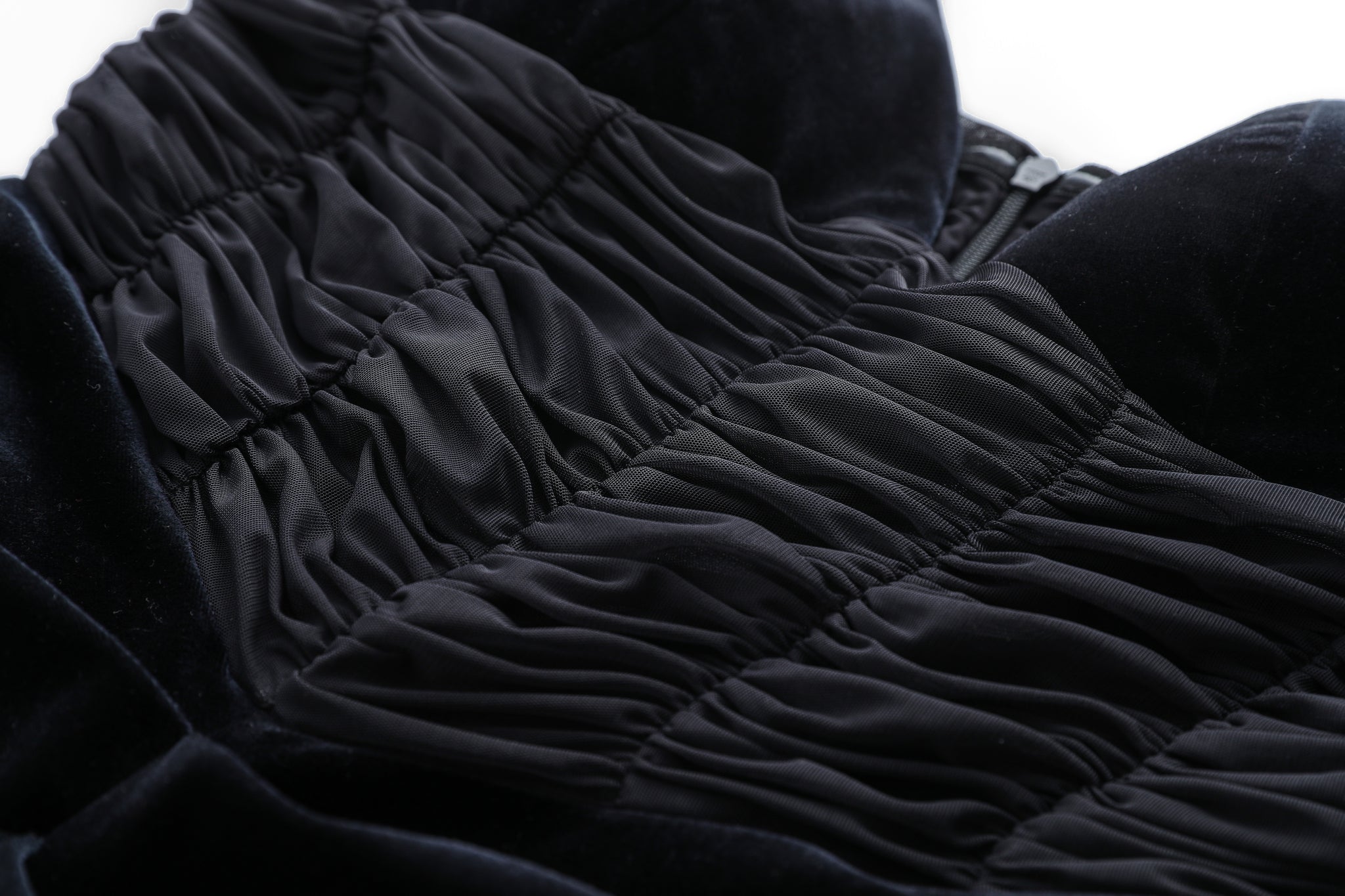 Asymmetric Velvet Dress
