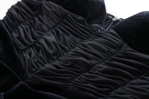 Asymmetric Velvet Dress