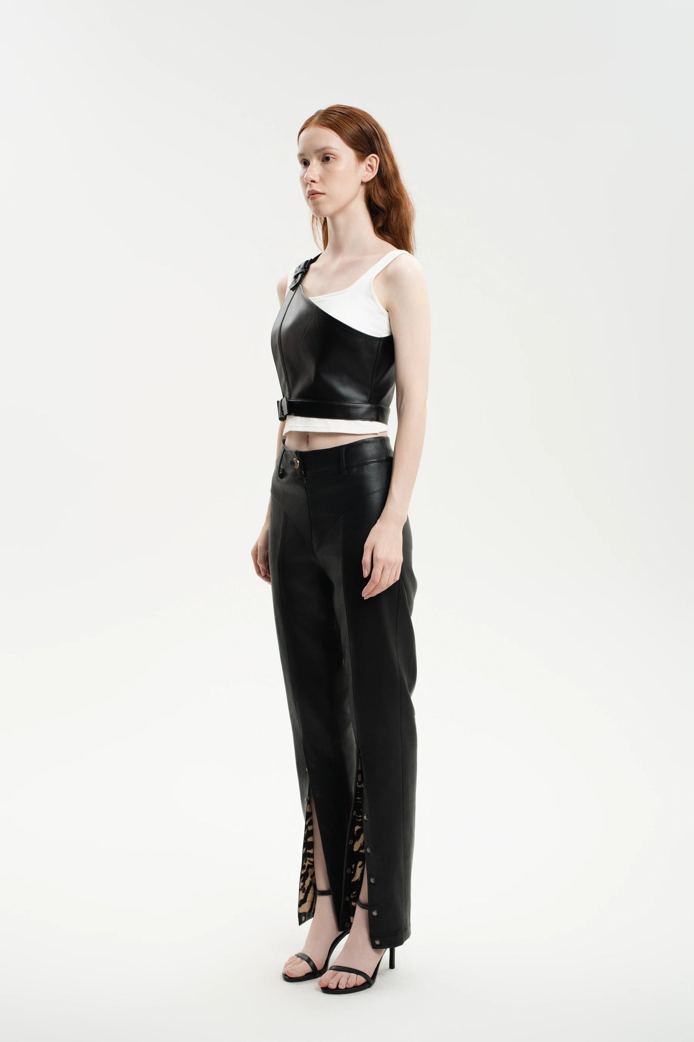 Urban Edge PU Patchwork Pants