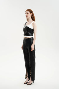 Urban Edge PU Patchwork Pants