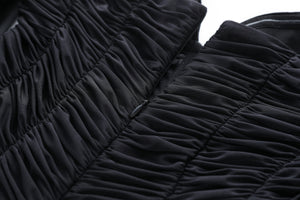Asymmetric Velvet Dress