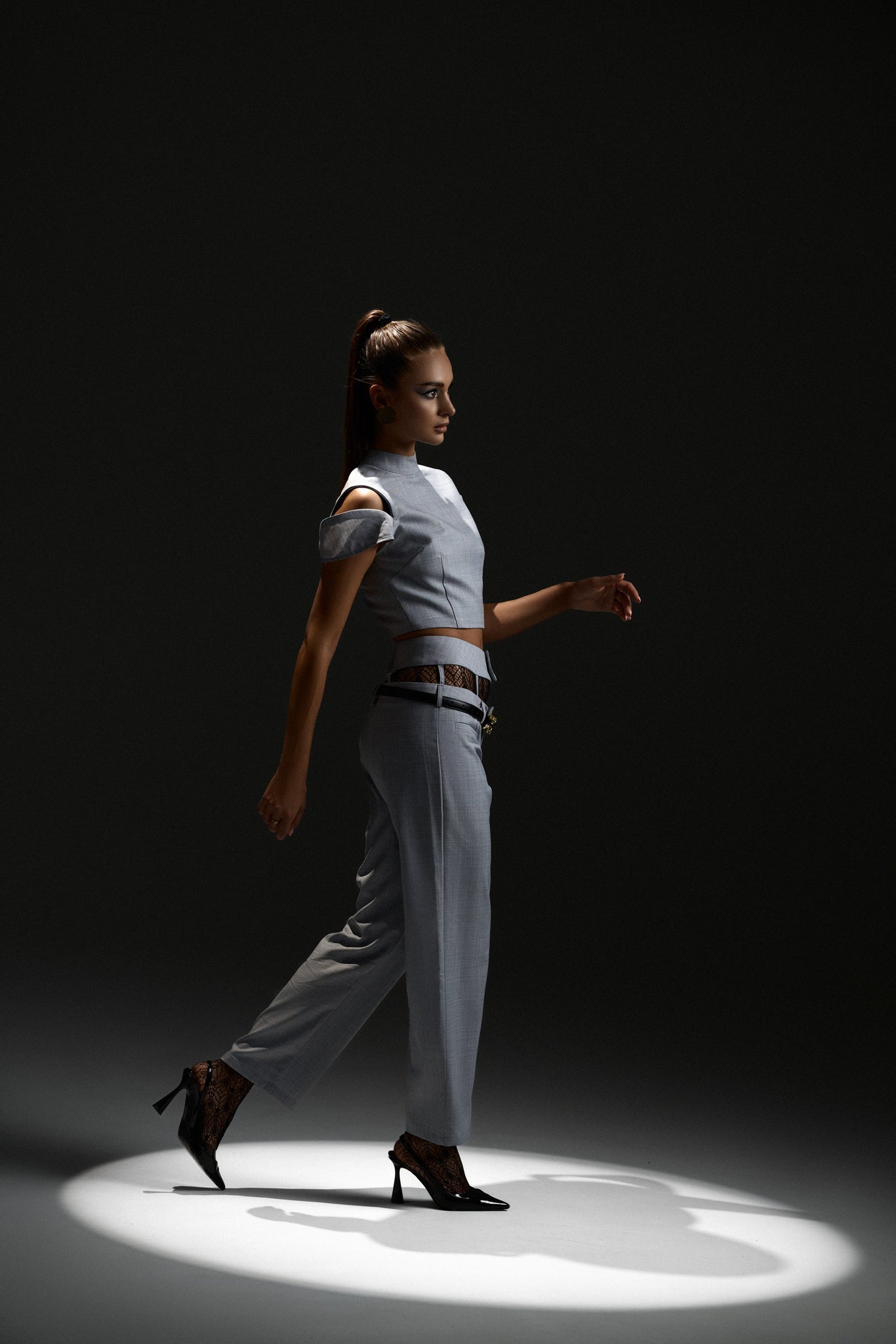 Grey Structured Pants - Limited Capsule