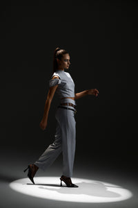 Grey Structured Pants - Limited Capsule