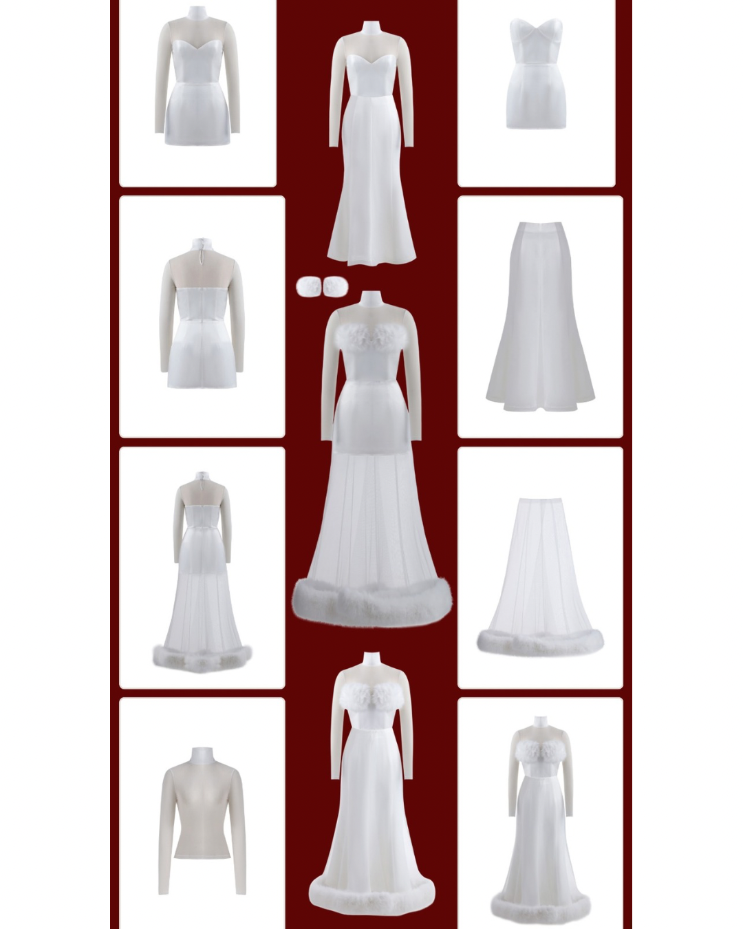 White Noel Silk Maxi Skirt – Limited Edition