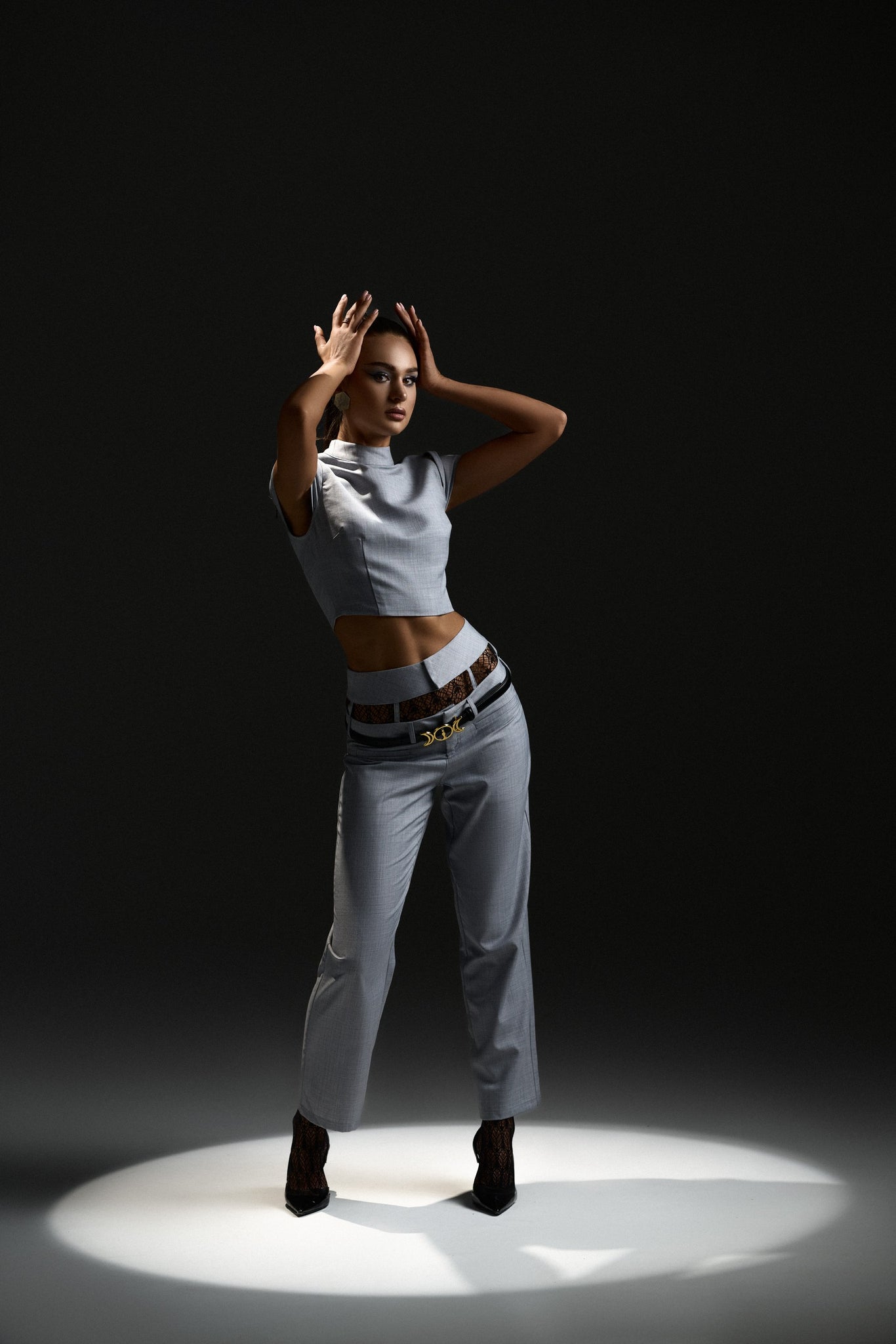 Grey Structured Pants - Limited Capsule