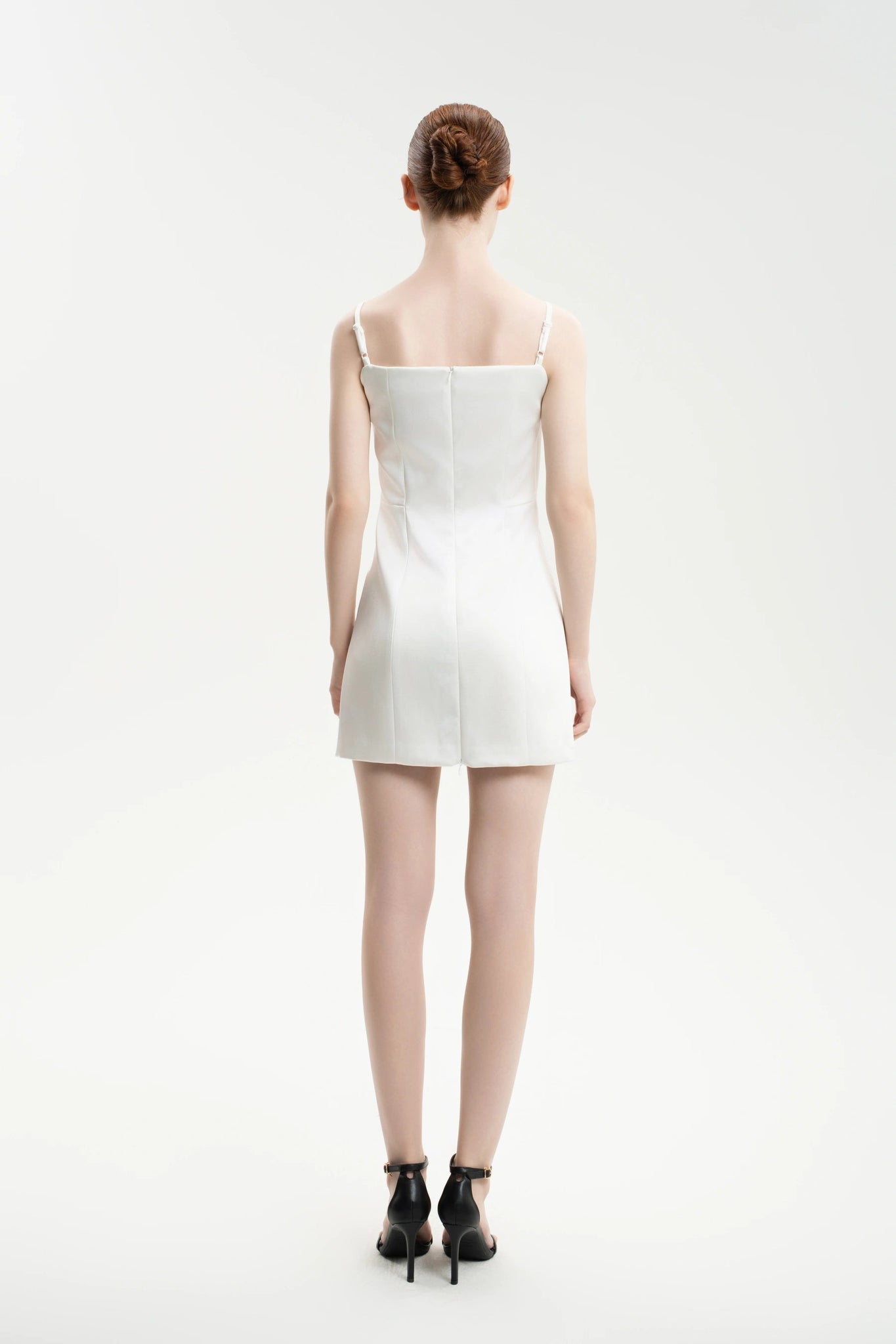 Mini Dress “A” – White - Leopard Print Dress