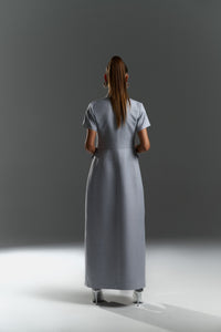 Grey Structured Maxi Coat– Limited Capsule