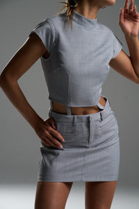Grey Structured Convertible Dress – Limited Capsule