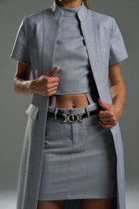 Grey Structured Convertible Dress – Limited Capsule