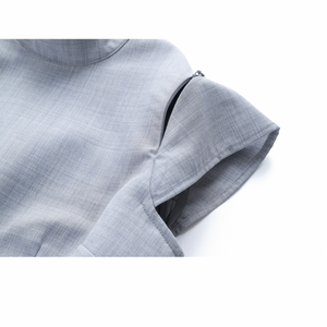 Grey Structured top – Limited Capsule